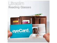 Load image into Gallery viewer, eyeCard Pocket Readers. Reading glasses size of a credit card.