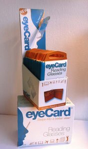 eyeCard Pocket Readers. Reading glasses size of a credit card. Wholesale.